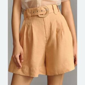Farm Rio Beige Tailored Shorts M
